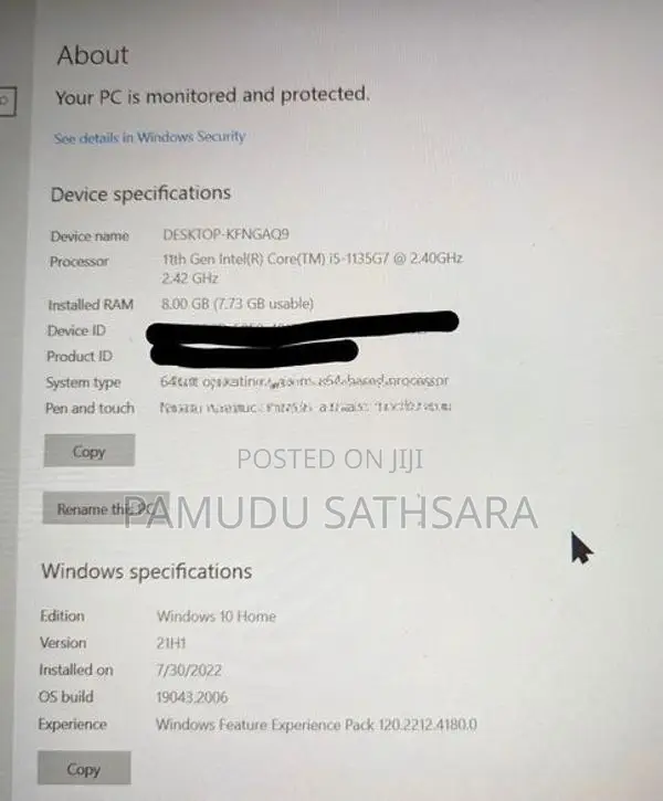 Dell Vostro 15 3000 - i5 1135G7 (11th Gen) 8GB RAM 1TB HDD