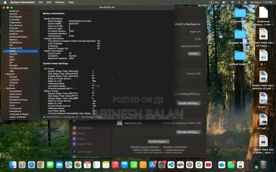 Apple MacBook Air M1 (8GB / 256GB)