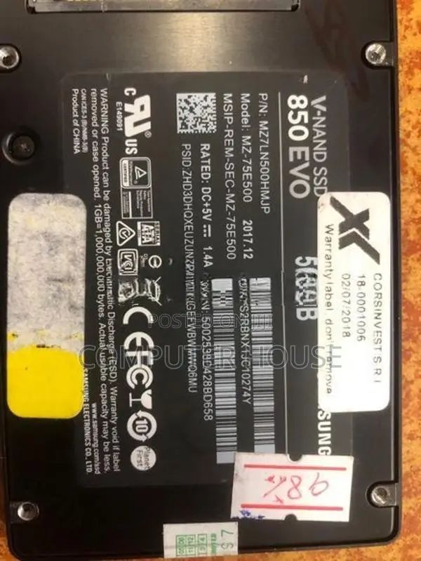 Samsung 500GB Ssd Hard