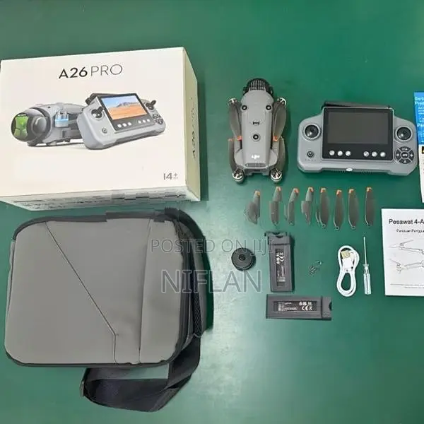 A26 PRO GPS Drone with HD Camera Screen Remote + 2 Batteries