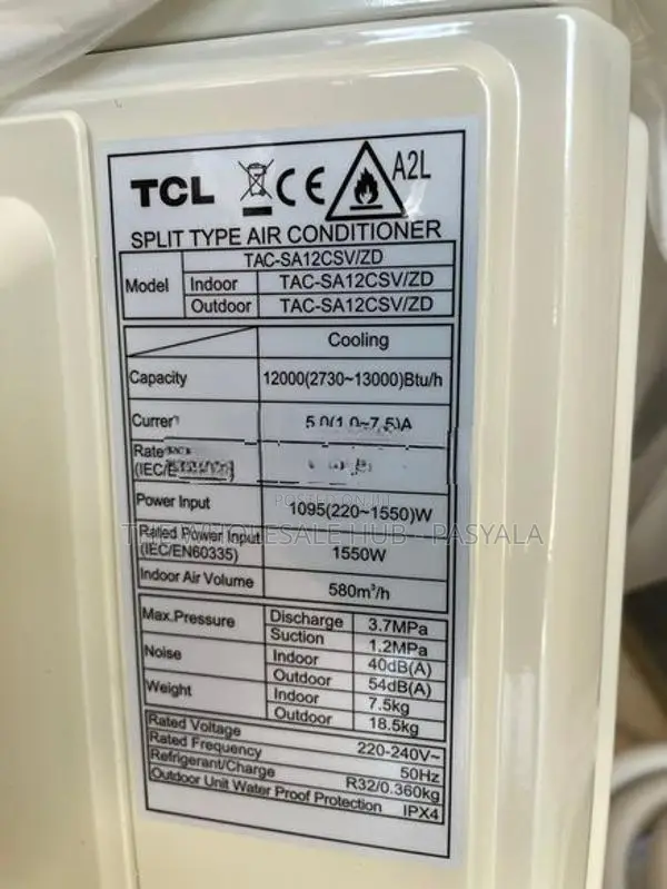 Tcl 12000 Btu Save in Non Inverter