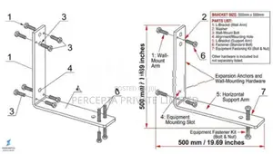 500×500mm Air Conditioner Outdoor Unit Wall Bracket - Brand New
