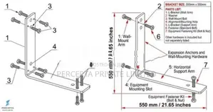 550×550mm Air Conditioner Outdoor Unit Wall Bracket - Brand New