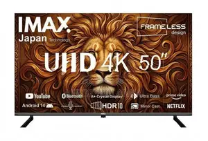 IMAX UHD 50'' Frameless Smart 4K Tv with Blue tooth