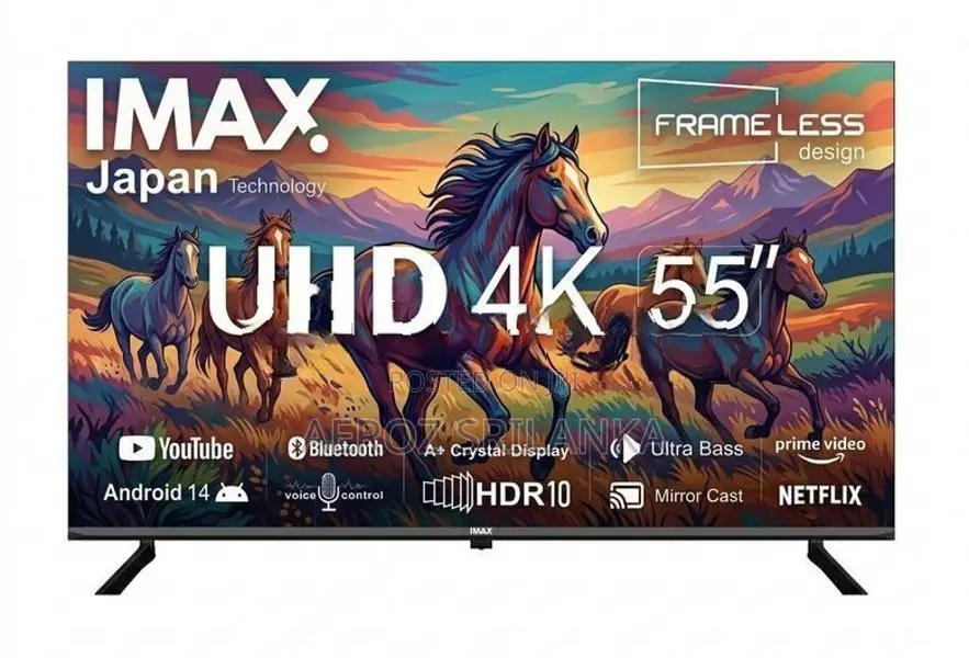 IMAX Smart UHD 55'' Frameless 4K Tv with Voice control