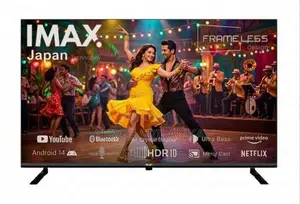 New IMAX 50'' Frameless UHD Smart 4K Tv with Blue tooth