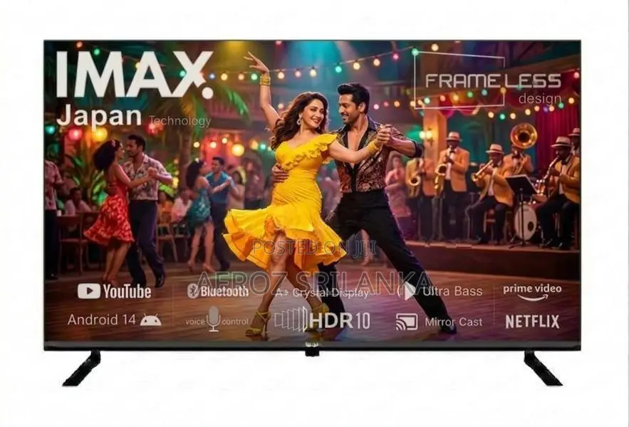 New IMAX 50'' Frameless UHD Smart 4K Tv with Blue tooth