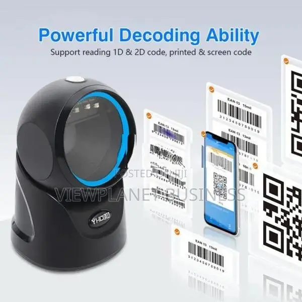 2D Barcode Scanner Omnidirectional QR Code Readers USB Desktop