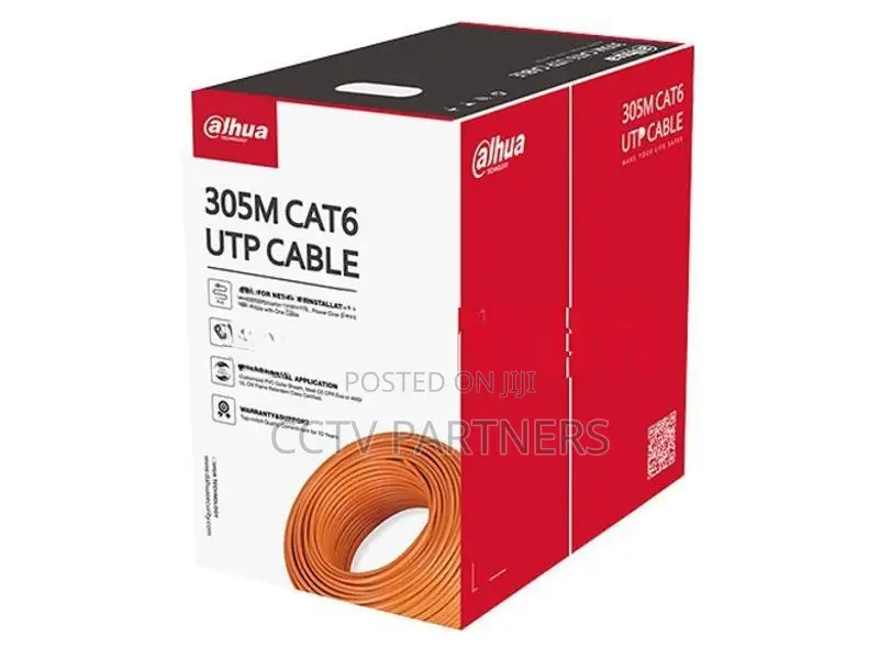 Dahua Full copper Cat 6 cable DH-PFM920I-6UN-CN cctv, nvr, ip camera