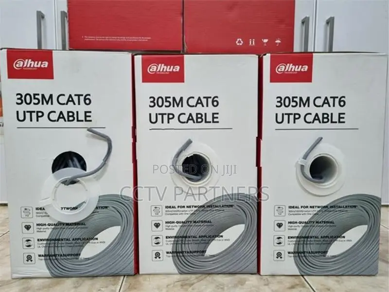 Dahua Full copper Cat 6 cable DH-PFM920I-6UN-CN cctv, nvr, ip camera
