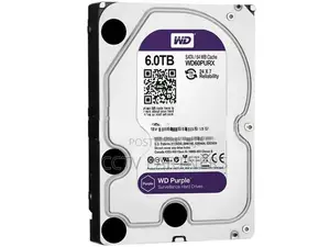 Western Digital WD 6TB Hard - Disk Drive HDD surveillance cctv, nvr, D