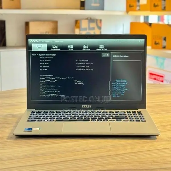 MSI Modern 15 F1MG intel core 5-120U 8GB DDR4 Ram 512GB NVMe Laptop