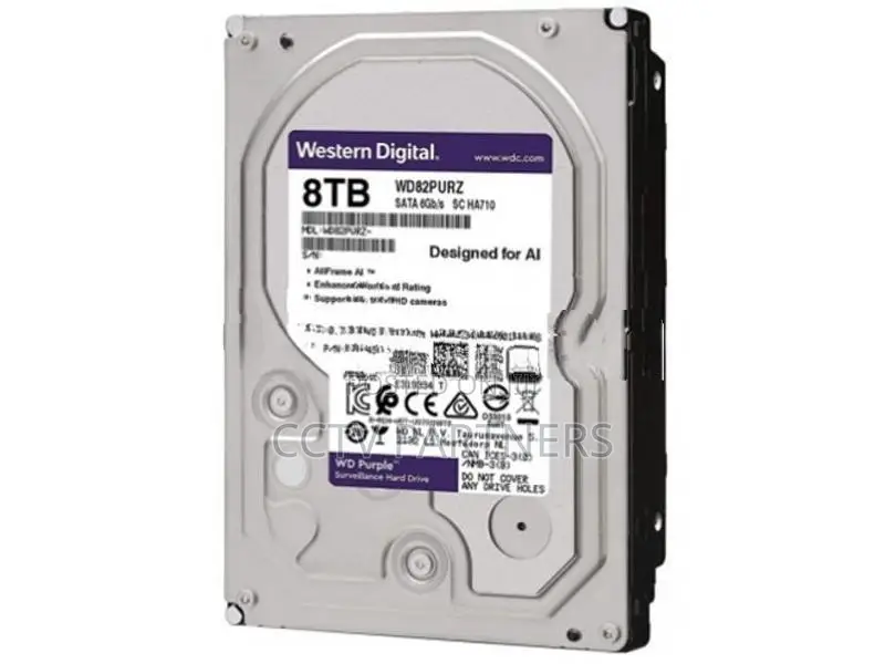8TB WD (Western Digital) Purple surveilance Dard Drive for cctv, NVRs