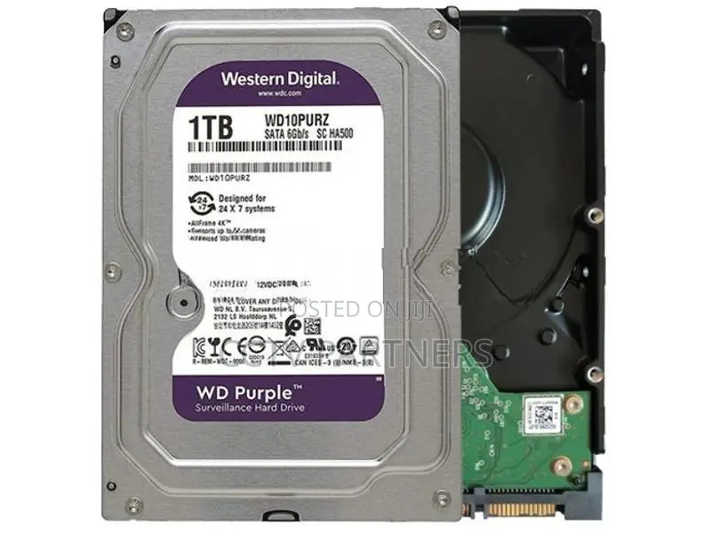 1TB WD Purple surveillance Hard Drive for CCTV camera, Computer DVRs