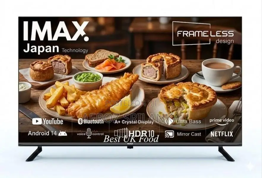 New IMAX Ultra HD 55'' Smart Frameless 4K Tv with Voice control