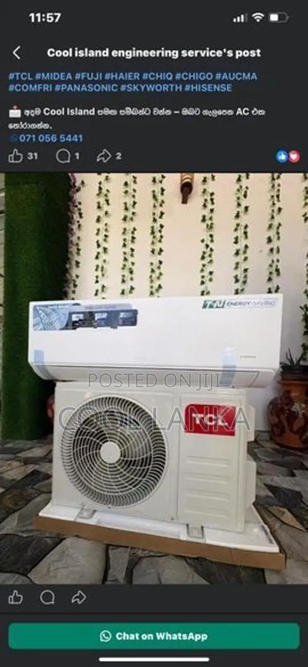 12000BTU TCL Inverter Brand New Air Conditioner