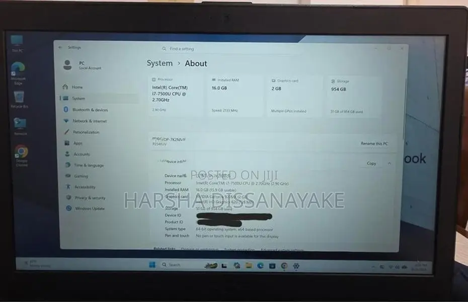Asus Core i7 Pro Laptop