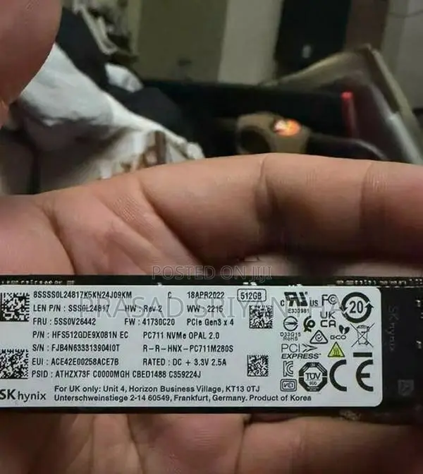 SKhynix BC901 512GB M.2 NVMe PCIe Gen4 x4 Solid State Drive SSD