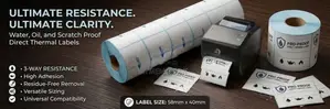58mm X 40mm Direct Thermal Label Roll