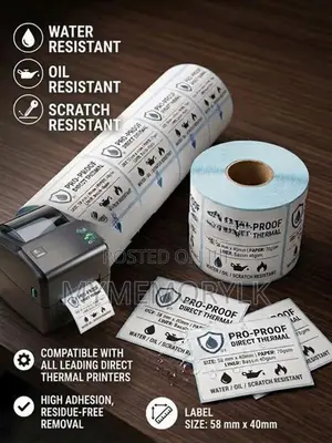 58mm X 40mm Direct Thermal Label Roll