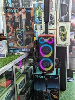 OKOP KP - 8009 Outdoor Party Speakers with Dual Mic (100W)
