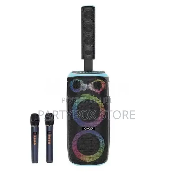 OKOP KP - 8009 Outdoor Party Speakers with Dual Mic (100W)