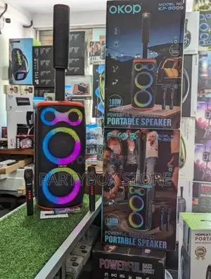 OKOP KP - 8009 Outdoor Party Speakers with Dual Mic (100W)