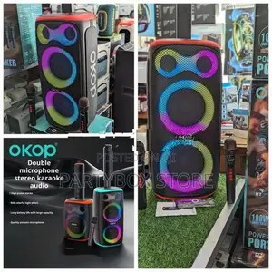 OKOP KP - 8009 Outdoor Party Speakers with Dual Mic (100W)