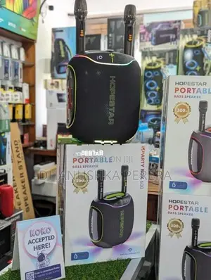 Hopestar Partybox 600 High Power Outdoor Speakers With Dual Mic (300W)