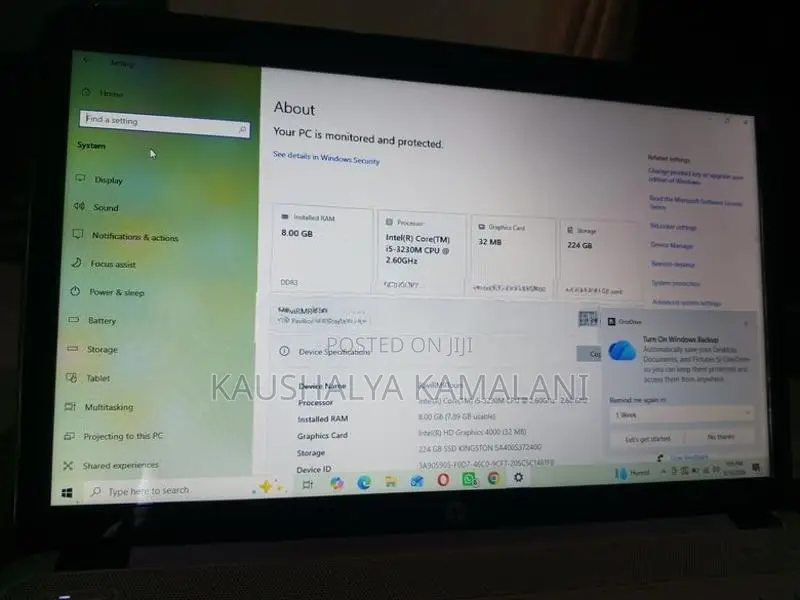 I5 10th Gen 8GB Ram 224GB Storage