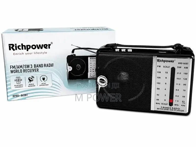 Richpower Fm/am/sw3 Band Radio - Rprd-865 Bt