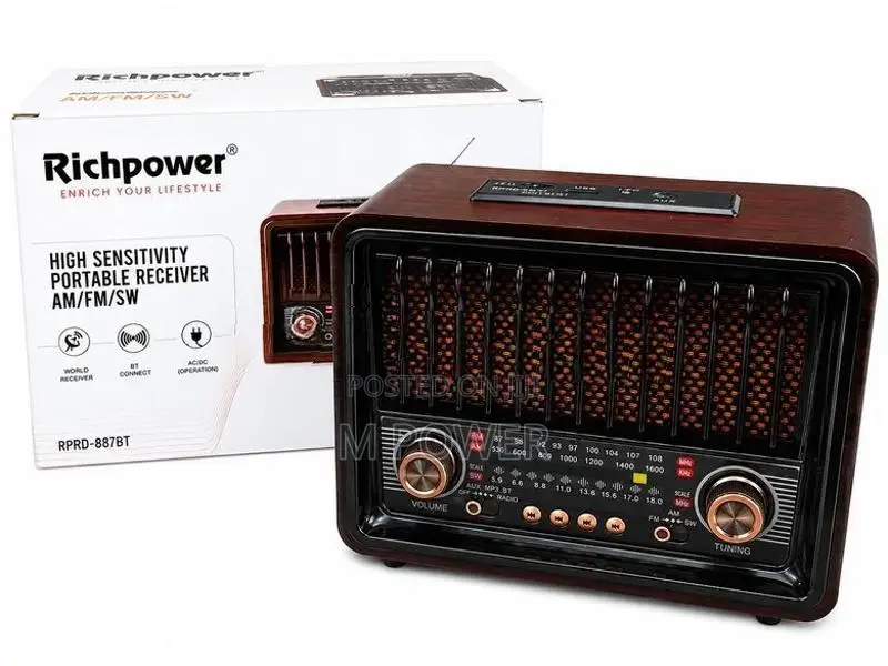 Richpower Am/fm/sw Radio - Rprd-887 Bt