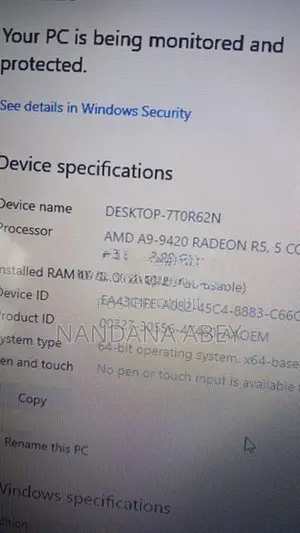 Hp AMD 7th Gen Laptop