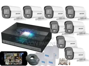 Hikvision 8ch e-DVR 1TB HDD ColorVu 1,080P 20M Turbo HD CCTV 8 Cameras