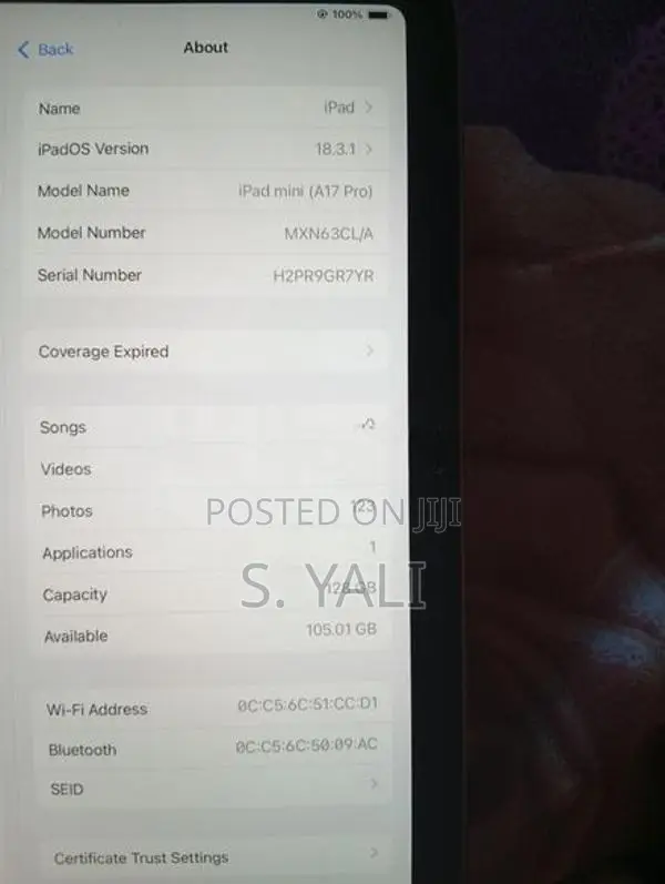 Apple iPad Mini A17 Pro 128GB Wi-Fi
