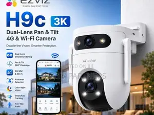 EZVIZ H9C 4G + Wi-Fi Dual Lens 5MP+5MP 360 ColorVu Two-Way Audio CCTV