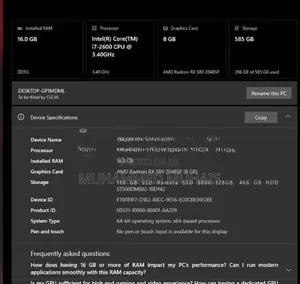 Intel i7 2th Gen PC