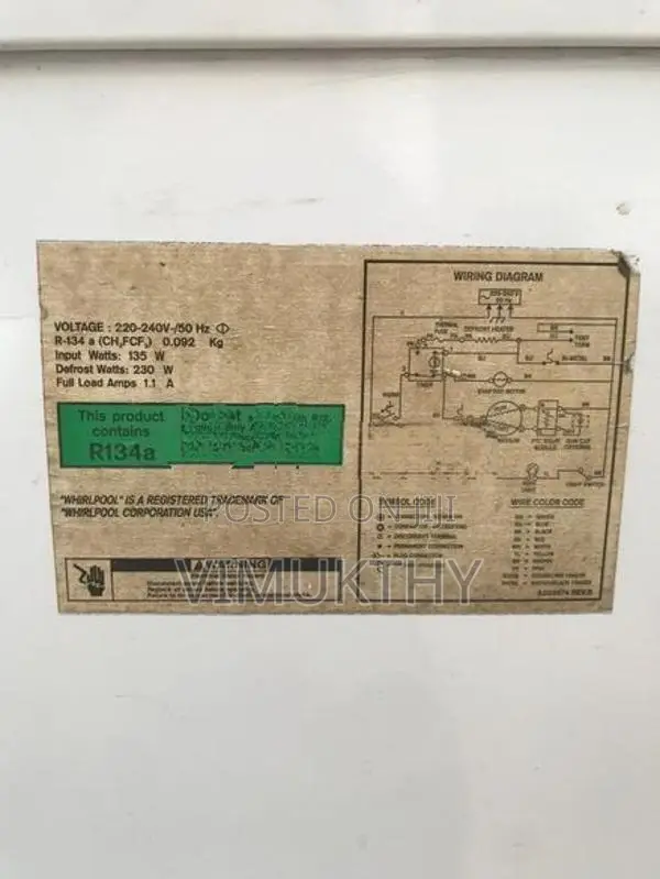Whirlpool Refrigerator 194L