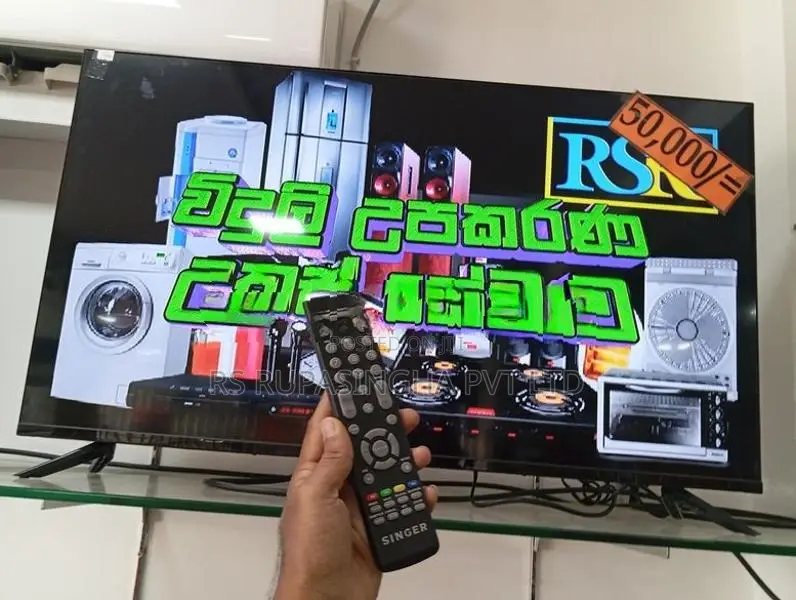 SINGER 40 LED TV W/REMOTE