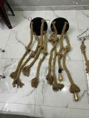 4-Piece Handmade Rope Pendant Light Set