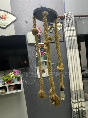 4-Piece Handmade Rope Pendant Light Set