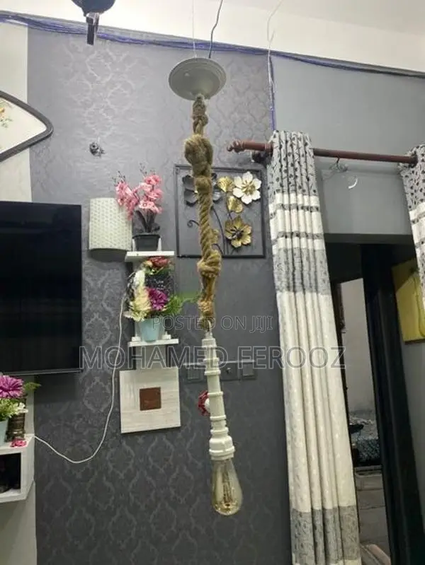 4-Piece Handmade Rope Pendant Light Set