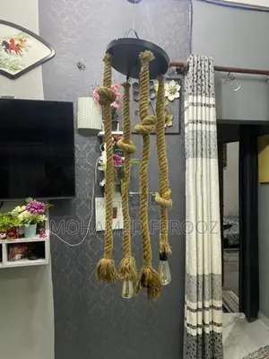 4-Piece Handmade Rope Pendant Light Set