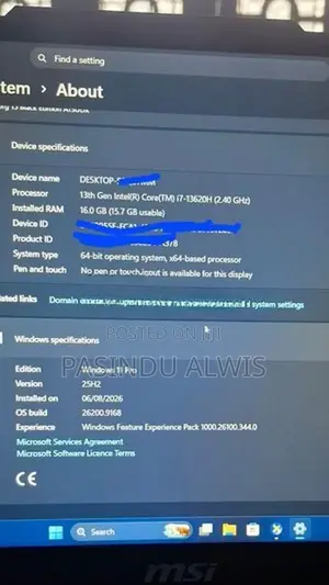 MSI Cyborg 15 A13UDX