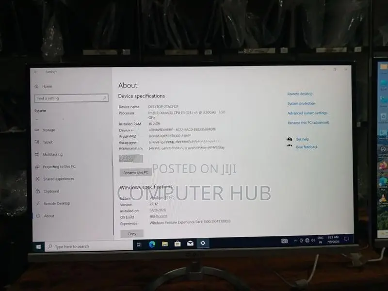 16GB RAM 256GB NVME Intel Xeon E3 All in One Desktop Computer