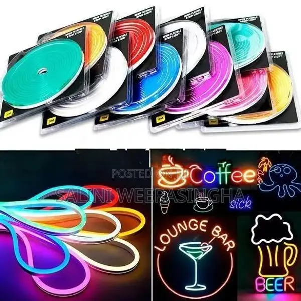 12V Neon LED Strip Light 5M Room Decor