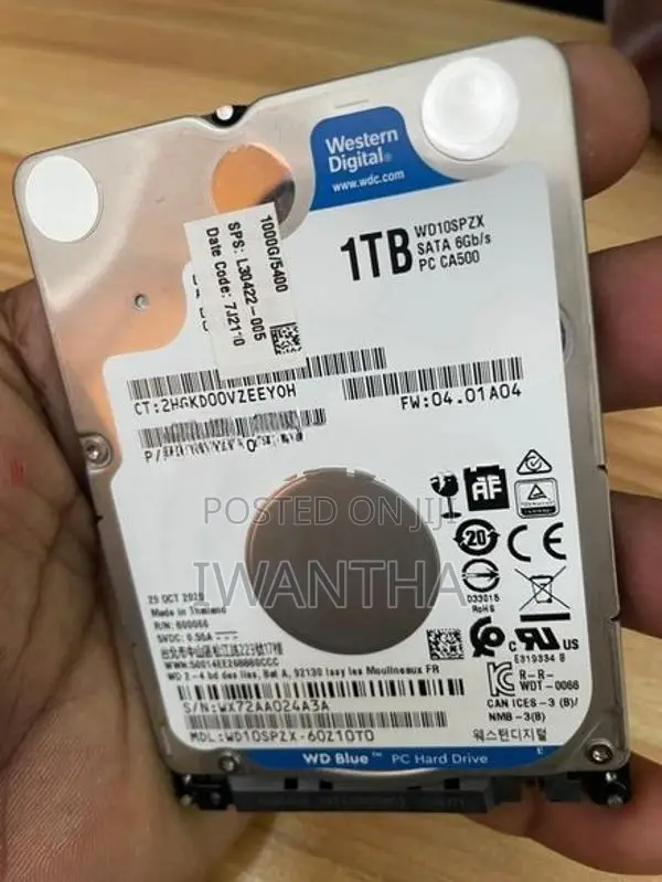 WD 1TB SLIM HARD DISK