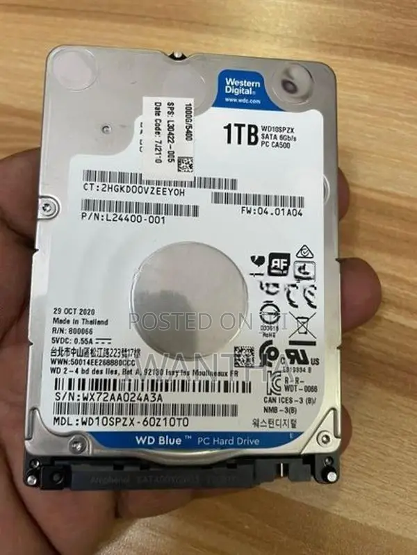 WD 1TB SLIM HARD DISK