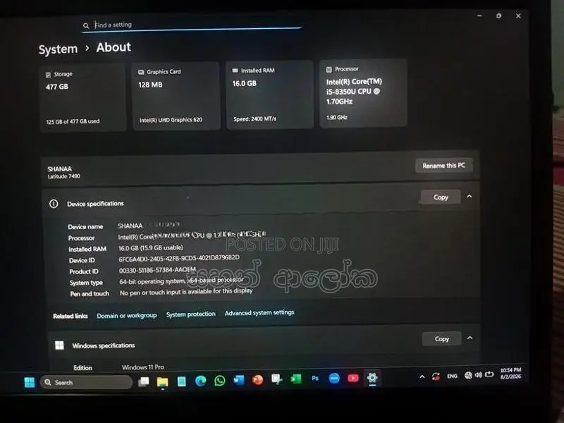 Dell i5 8th Gen
