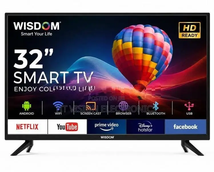 Wisdom 32" Inch Smart LED Frameless TV